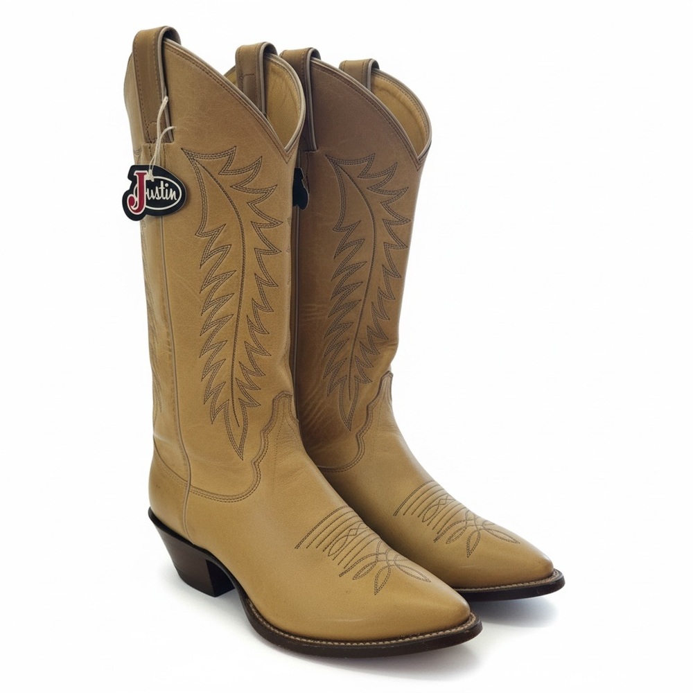 Justin Boots Tan Heeled Women's Boots
